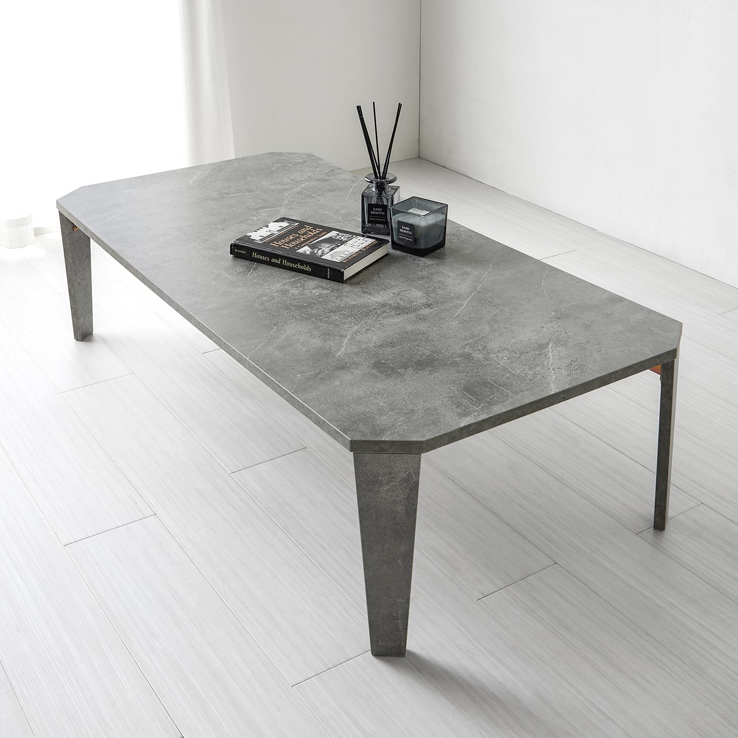 Amazon.co.jp: 萩原 ローテーブル 折りたたみテーブル 大きめ